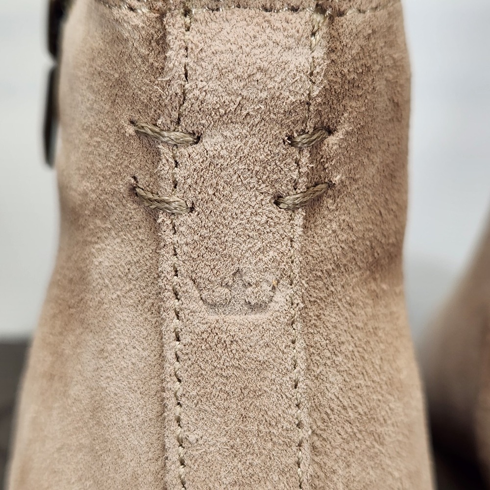 Crown Vintage Booties Women Size 11 Driftwood Suede Gorgie Ankle Boots - Picture 4 of 8